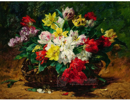 A-8664 Georges Jeannin - Velké zátiší s tulipány