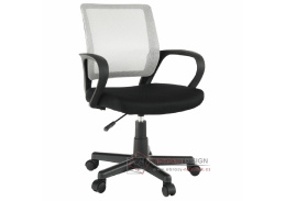 ADRA, kancelářská židle, látka mesh černá / šedá