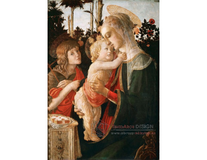 R17-24 Sandro Botticelli - Madonna mezi růžemi