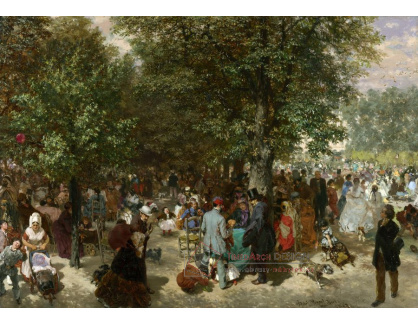 SO XVI-22 Adolph Menzel - Odpoledne v Tuileries