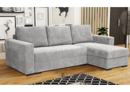 LORETA PREMIUM, sedací souprava, látka Poso 110 světle šedá