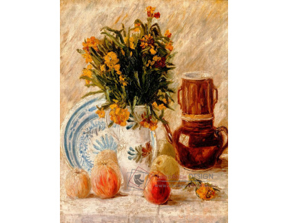 A-1170 Vincent van Gogh - Zátiší s konvicí na kávu a květinami