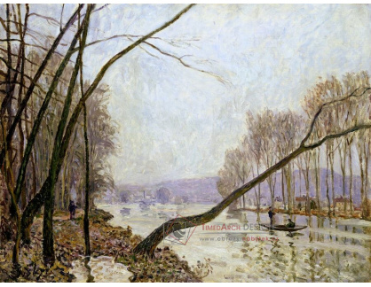 A-6780 Alfred Sisley - Břeh Seiny na podzim