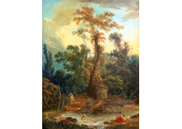 A-8030 Jean-Baptiste Le Prince - Venkovská krajina s dětmi