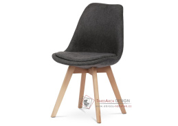 CT-751 GREY2, jídelní židle, buk / látka šedá