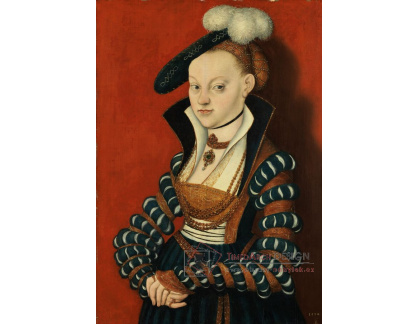 VlCR-215 Lucas Cranach - Portrét Christiane von Eulenau