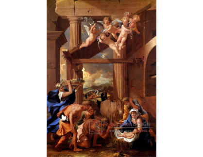 VF310 Nicolas Poussin - Klanění pastýřů