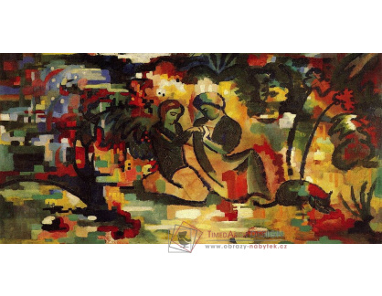 A-6086 August Macke - Zamilovaný orientální pár