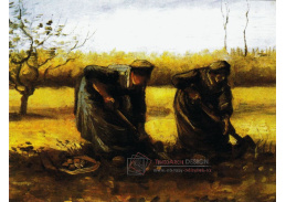 VR2-286 Vincent van Gogh - Dvě ženy kopající brambory