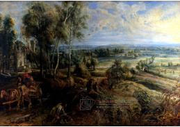 VRU193 Peter Paul Rubens - Pohled na Het Steen v časných ranních hodinách