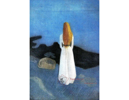 VEM13-95 Edvard Munch - Mladá žena na břehu