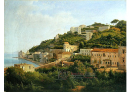 VF103 Alexandre-Hyacinthe Dunouy - Pláž Mergellina a kopec Posillipo