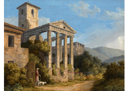SO V-425 Jakob Philipp Hackert - Herculesuv chrám v Cori u Velletri