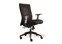 LEXA, kancelářská židle bez podhlavníku, síťovina černá