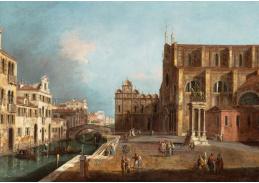 DDSO-1778 Michele Marieschi - Campo di San Giovanni e Paolo v Benátkách