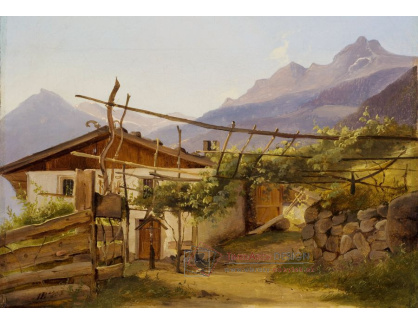 DDSO-1870 Thorald Brendstrup - Horská chata s vinnou révou