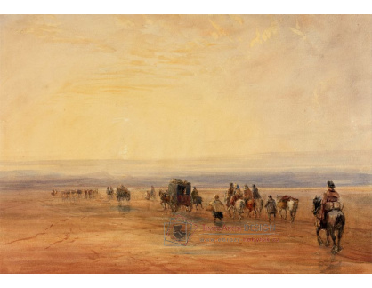 SO XI-321 David Cox - Přechod přes Lancaster Sands