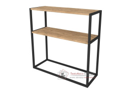 VARZIM, konzolový stolek, černá / borovice