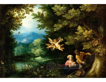 A-2247 Jan Brueghel a Hans Rottenhammer - Odpočinek na útěku do Egypta