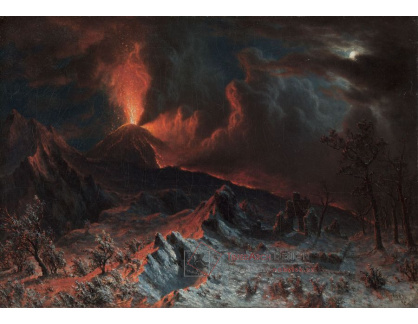 D-6978 Albert Bierstadt - Vesuv o půlnoci