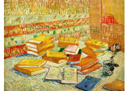VR2-214 Vincent van Gogh - Zátiší s francouzskými romány a růží ve sklenici