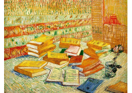 VR2-214 Vincent van Gogh - Zátiší s francouzskými romány a růží ve sklenici