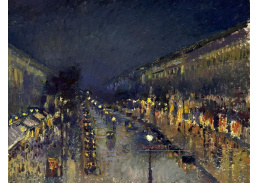 VCP-224 Camille Pissarro - Boulevard Montmartre v noci