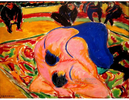 VELK 96 Ernst Ludwig Kirchner - Zápasníci v cirkusu