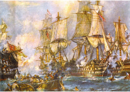 VL159 Neznámý autor - Bitva u Trafalgaru
