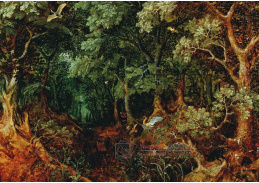 DDSO-1610 Gillis van Coninxloo - Lesní krajina s lovci a zvířaty