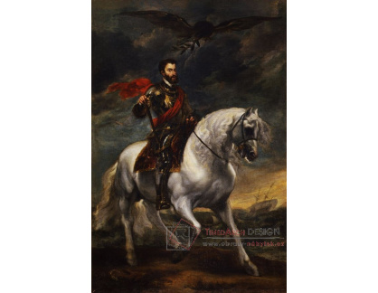 VSO 427 Anthony van Dyck - Jezdecký portrét císaře Karla V