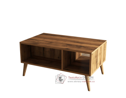 EXXEN, konferenční stolek 90x42cm, ořech