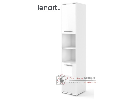 CONCEPT PRO CP-08, policová skříň 2-dveřová, bílá / bílý lesk