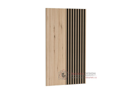 BARBUS, závěsný panel 80x138cm, dub artisan / černá