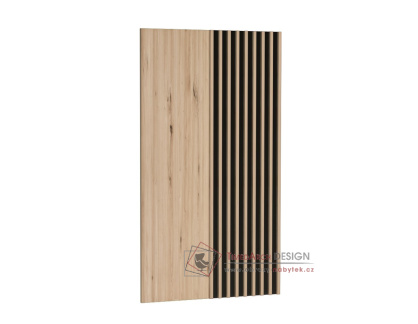 BARBUS, závěsný panel 80x138cm, dub artisan / černá