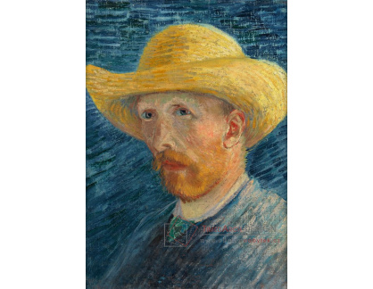 A-3252 Vincent van Gogh - Autoportrét se slaměným kloboukem