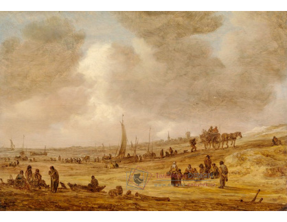 D-7324 Jan van Goyen - Pláž s rybářskými čluny