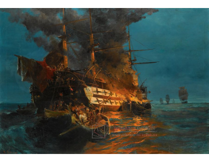 VL230 Konstantinos Volanakis - Zapálení turecké fregaty