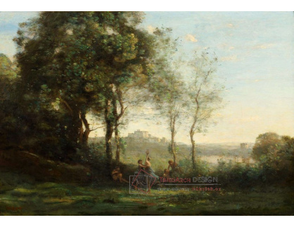 DDSO-779 Jean-Babtiste Camille Corot - Tanečníce a zámek Gandolfo