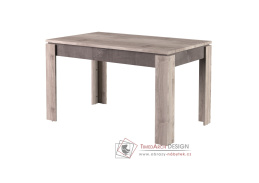 JESI NEW, jídelní rozkládací stůl 130-175x80cm, kaštan nairobi / onyx