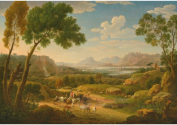 A-8353 Hendrick Frans Van Lint - Pastevci v krajině s vodopádem