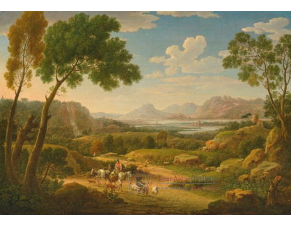 A-8353 Hendrick Frans Van Lint - Pastevci v krajině s vodopádem