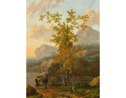 A-8533 Abraham Begeyn - Jižní krajina s pastýři u řeky