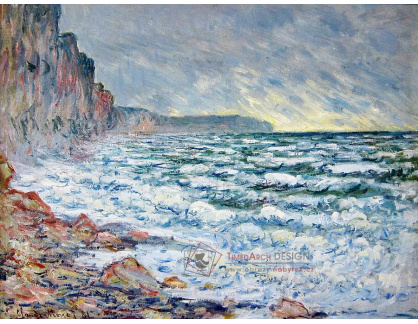 R8-142 Claude Monet - Moře a pobřeží ve Fecamp