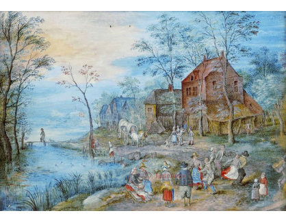 BRG-103 Jan Brueghel - Vesnička s tančícími sedláky