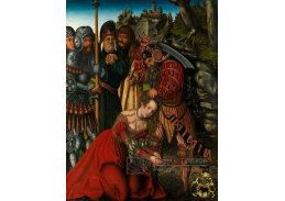 VlCR-241 Lucas Cranach - Mučednictví svaté Barbory