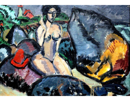 VELK 99 Ernst Ludwig Kirchner - Koupající se lidé mezi kameny