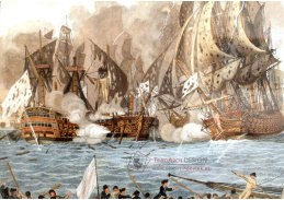 VL20 Francois Aime Louis Dumoulin - Námořní bitva u Saites v blízkosti Guadeloupe 12. dubna 1782