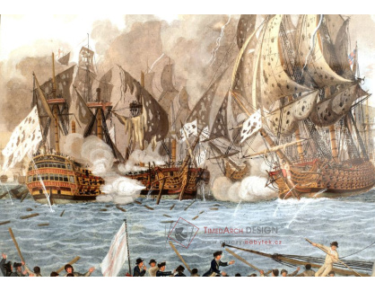 VL20 Francois Aime Louis Dumoulin - Námořní bitva u Saites v blízkosti Guadeloupe 12. dubna 1782