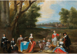 DDSO-1846 Pieter van der Plas - Šlechtická rodina v krajině